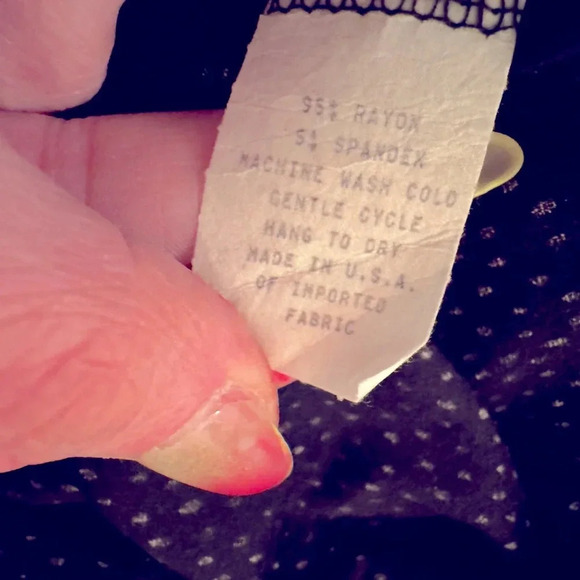 Women's Black & White Polka Dot Maxi Skirt Size M Casual Long Stretchy Wide Band - Picture 11 of 11